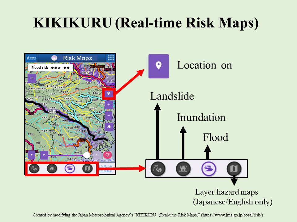 How to access KIKIKURU (Real-time Risk Maps)