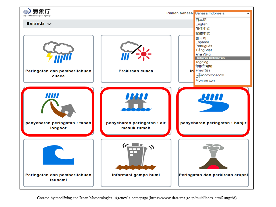 気象庁ホームページ 危険度分布