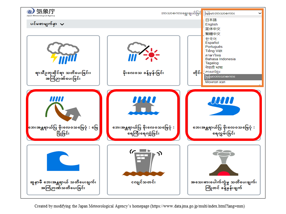 気象庁ホームページ 危険度分布