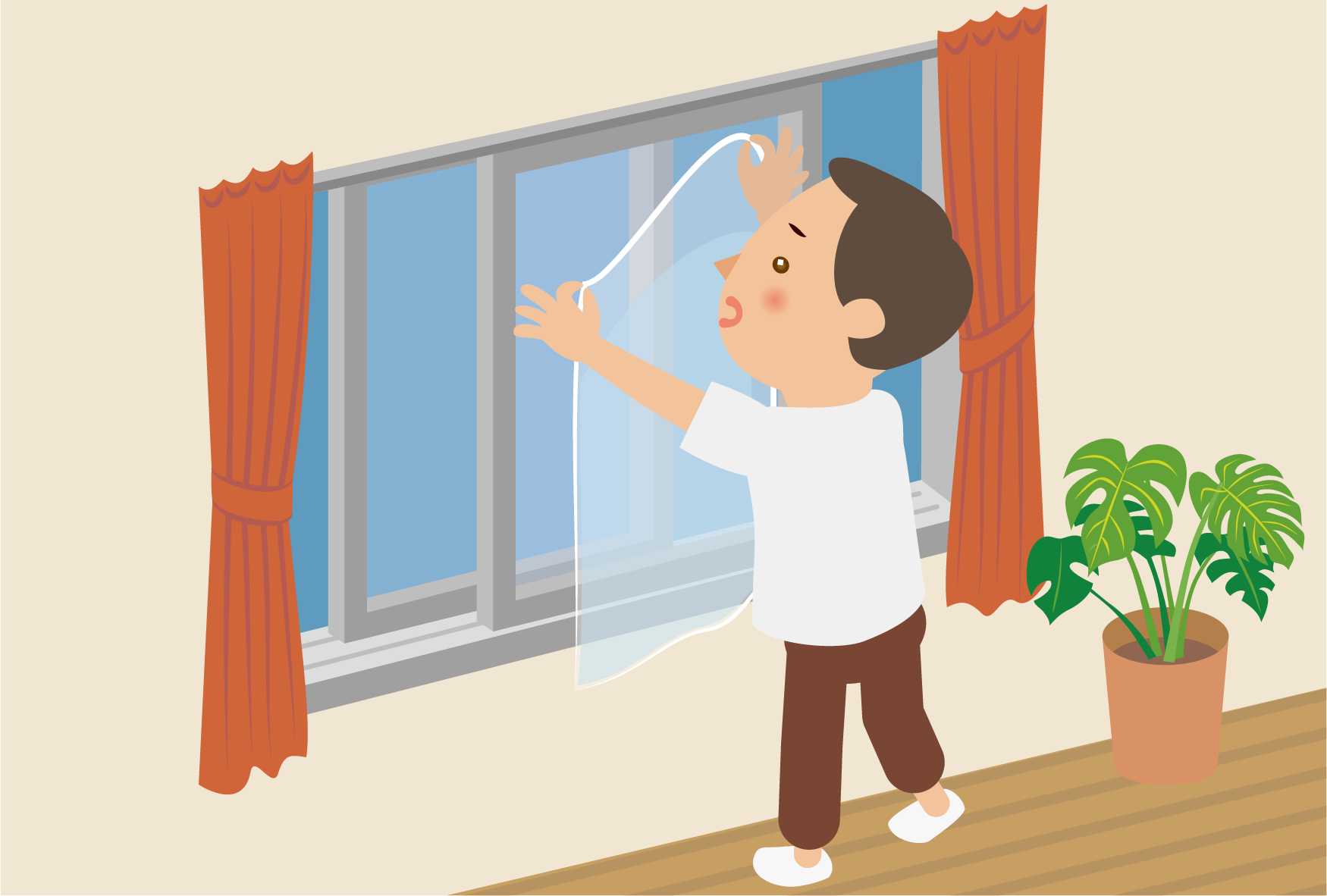 災害に備える_6窓ガラスフィルム