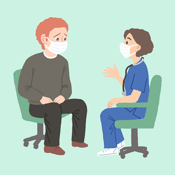 イラスト：車を運転する