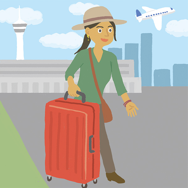 イラスト：車を運転する