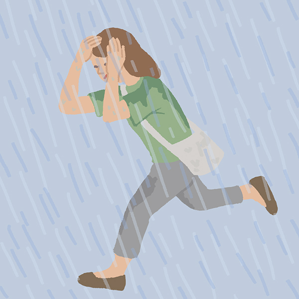急な大雨から身を守る