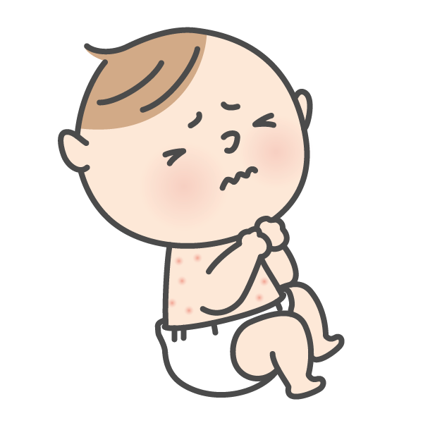 やさしい日本語イラスト_あせも