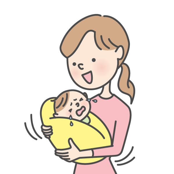 やさしい日本語イラスト_あやす