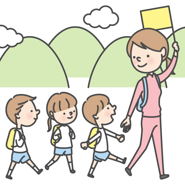 やさしい日本語イラスト_遠足