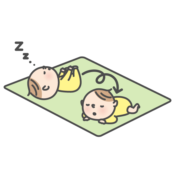 やさしい日本語イラスト_寝返り